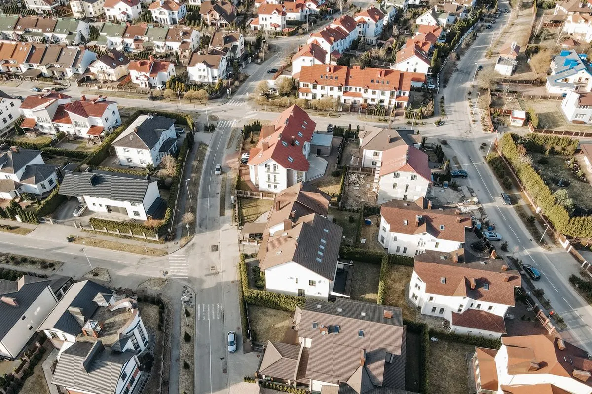 Residential neighborhood representing local service areas